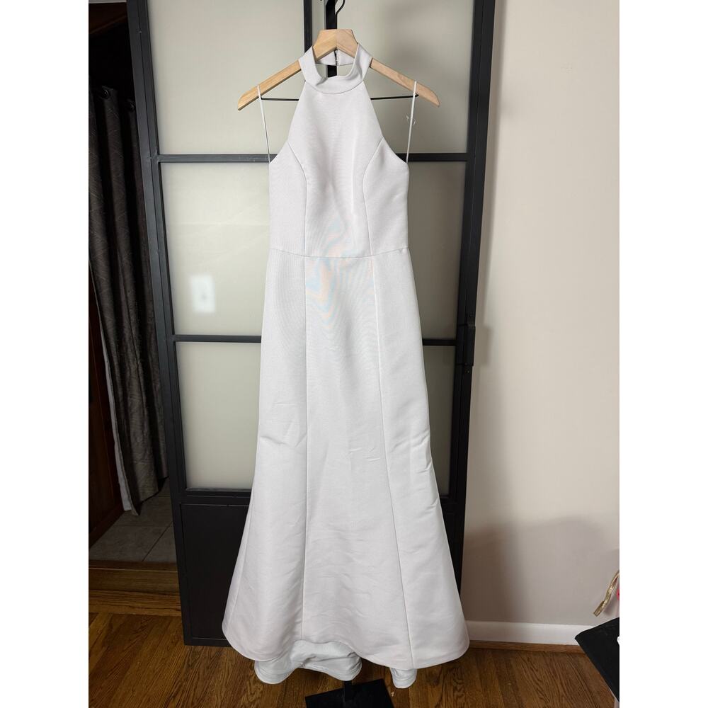 AMSALE Austin Gown in Grey Size 4